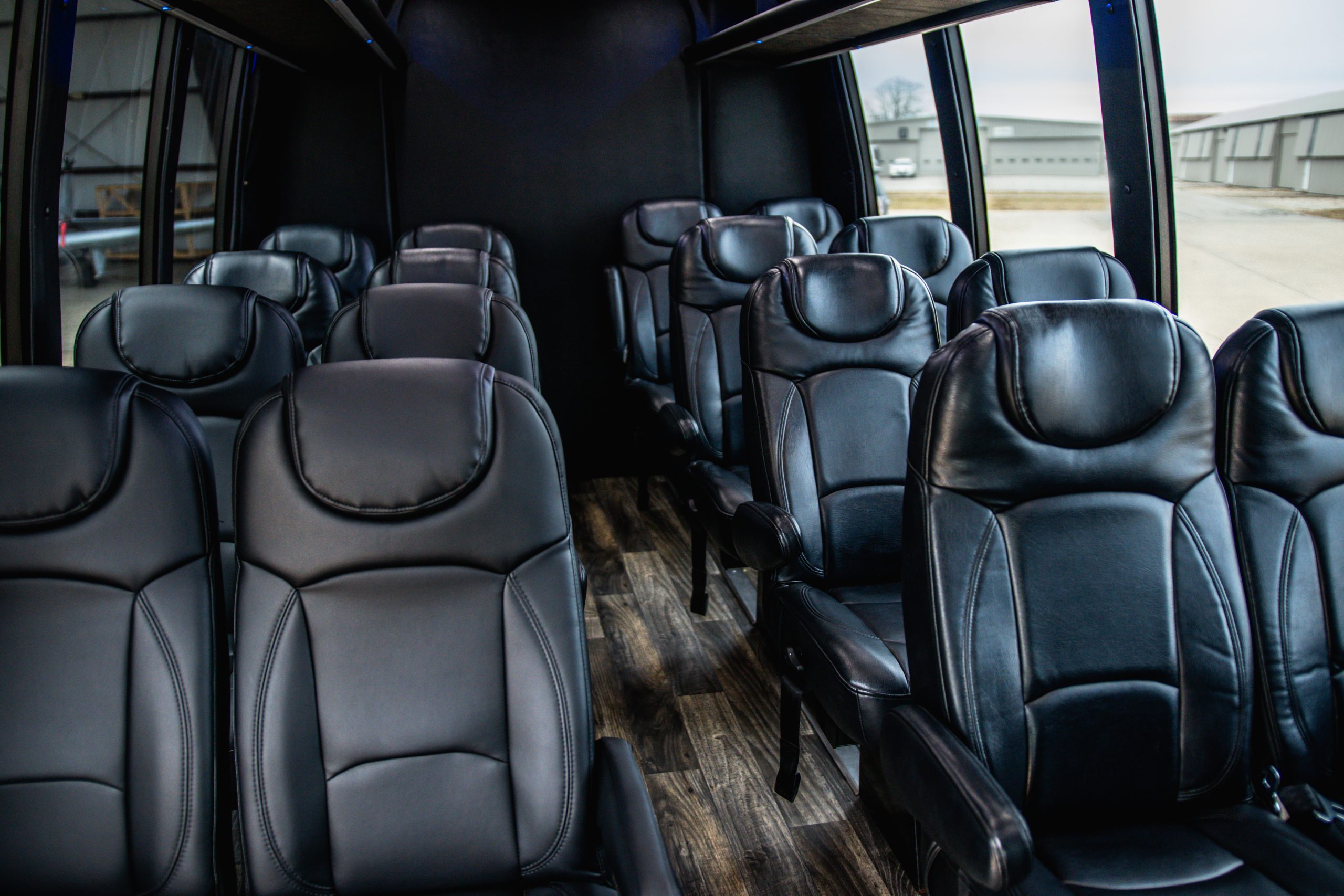 Interior Seating of Executive Mini Coach for Avant Garde Limousines & Coach