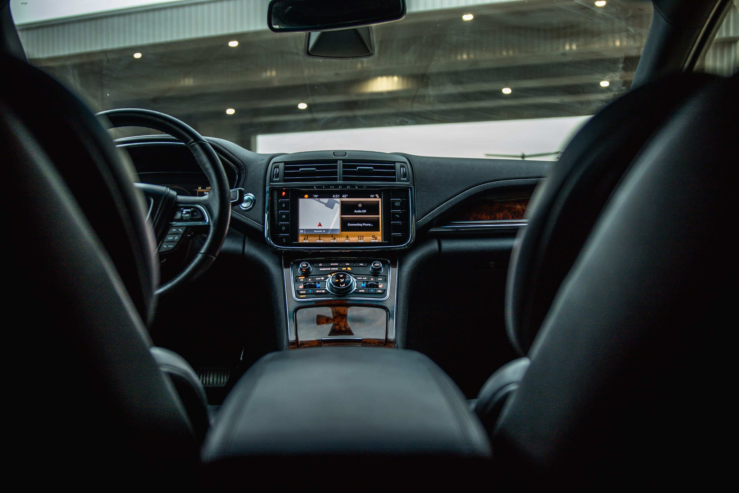 Interior Dash of Cadillac Escalade for Avant Garde Limousines & Coach