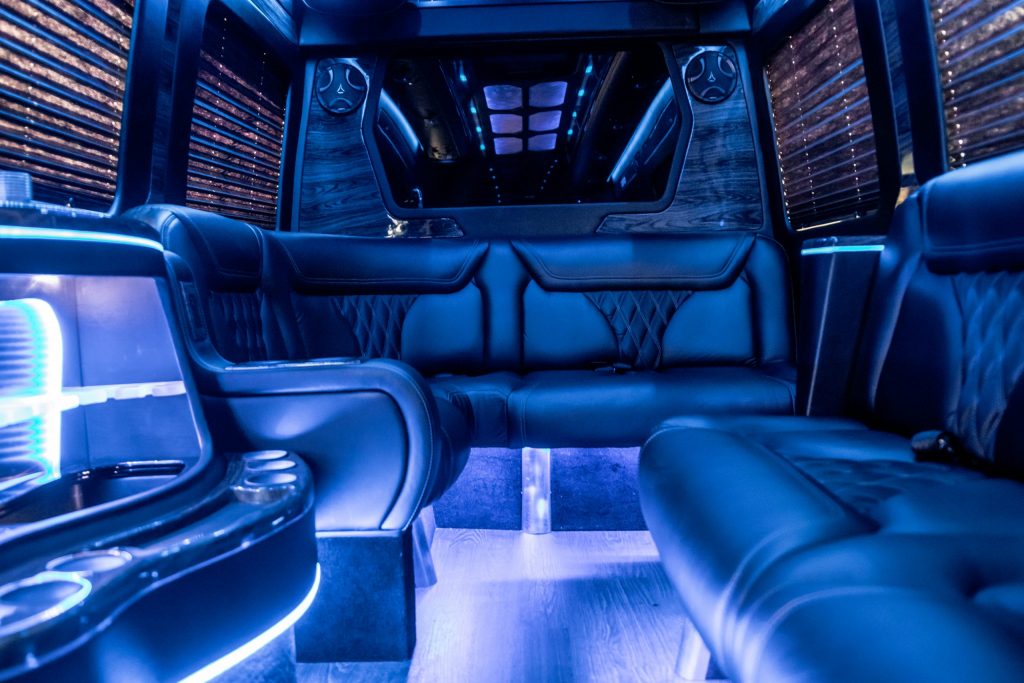 Mercedes Sprinter Limo interior seats