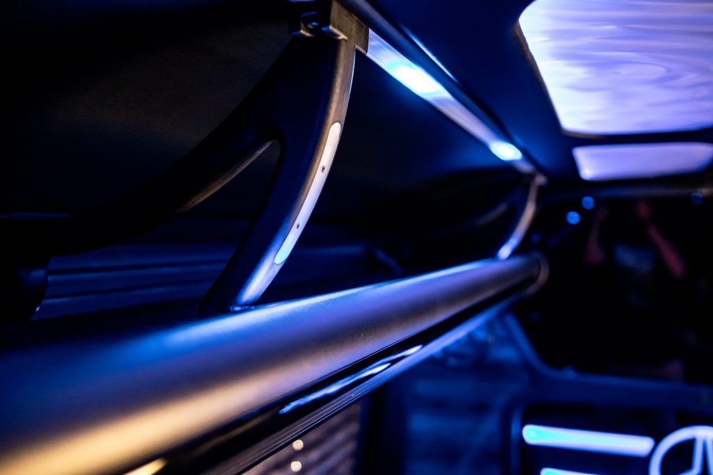 Mercedes Sprinter Limo interior close-up
